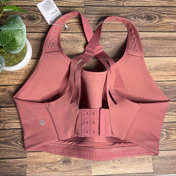 Lululemon AirSupport Bra Size 36DDD NWT Brier Rose/Pink Puff (High Support) - Picture 3 of 13